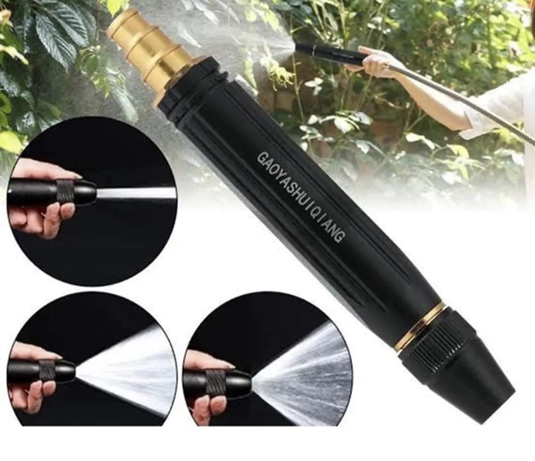 High- Pressure Water Spray Nozzle for Car Garden Lawn Wash Hose Pipe Nozzle