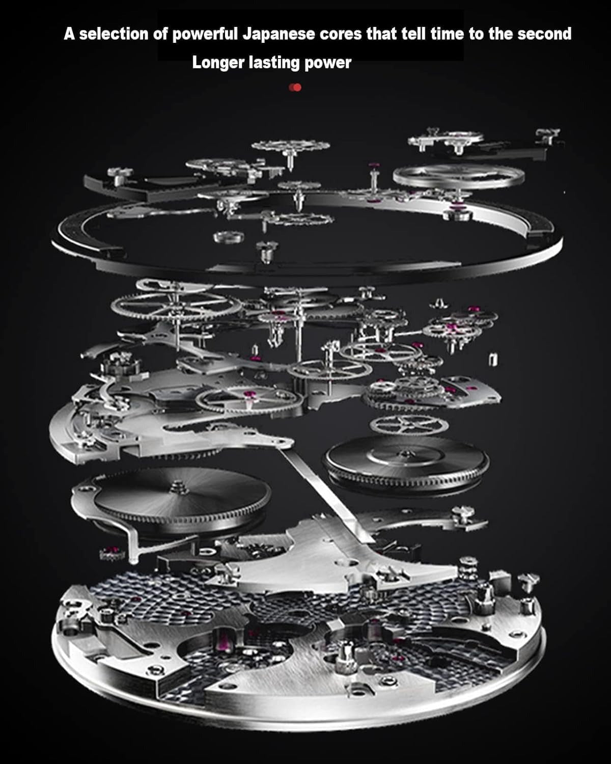 ساعة يد رجالية بتصميم عجلة سيارة ثلاثية الأبعاد دوارة 